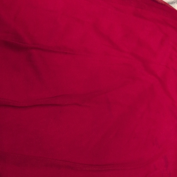 Red Strapless Ruched Top - Picture 5 of 7